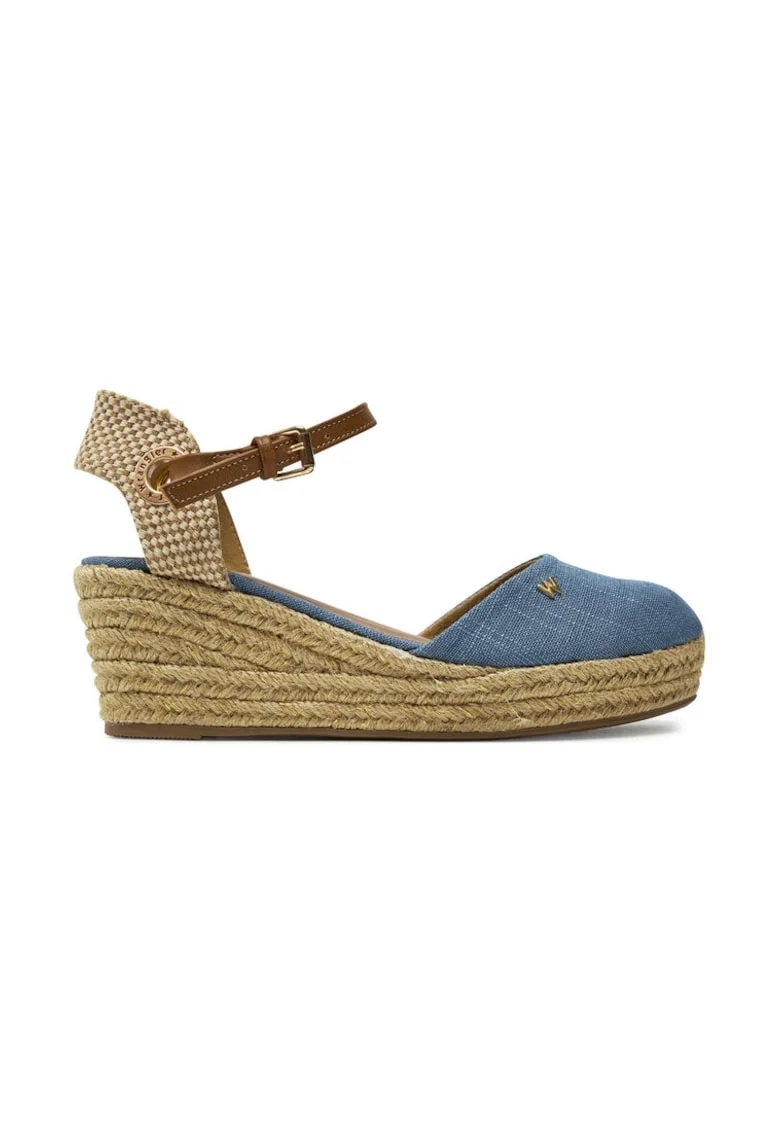 Espadrile dama,  304161, Piele ecologica,, Albastru