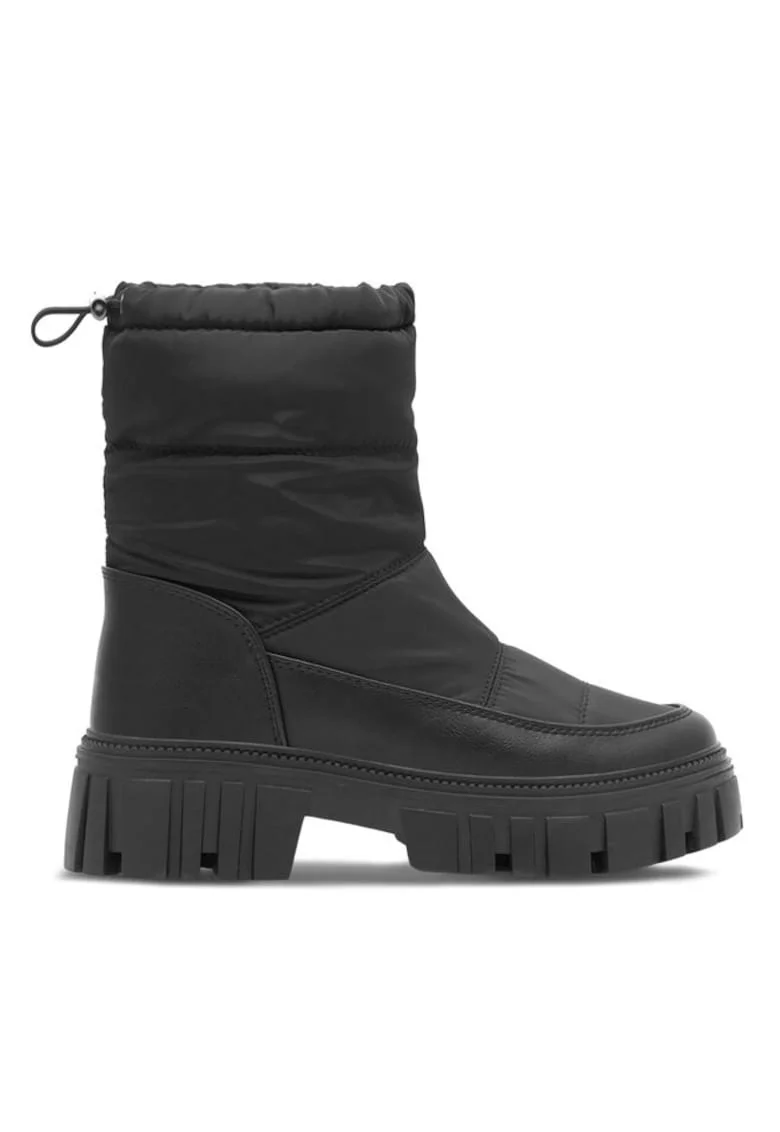 Botine dama,  590558810234237, Piele ecologica, Negru
