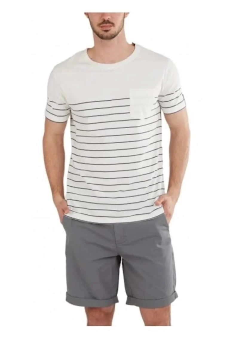 Tricou  Jaggy Pocket T-shirt, Alb