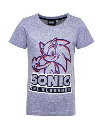 Tricou copii Sonic The Hedgehog, Gri