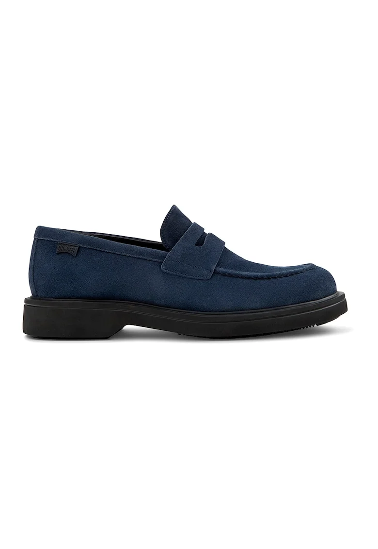 Pantofi loafer de piele Norman, Bleumarin
