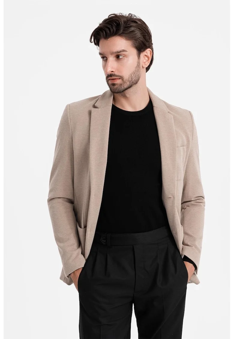 Sacou slim-fit, Bej