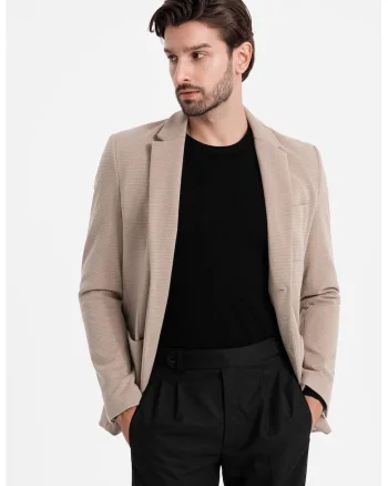 Sacou slim-fit, Bej