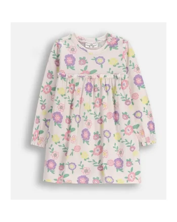 Rochie din bumbac cu mansete elastice