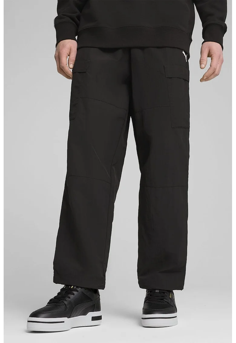 Pantaloni lejeri cu snur, Negru