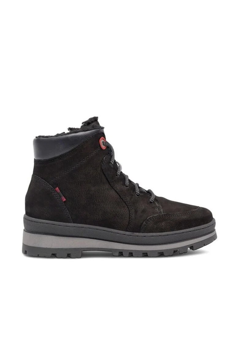 Ghete dama  RST-BONA-02, piele naturala, negru