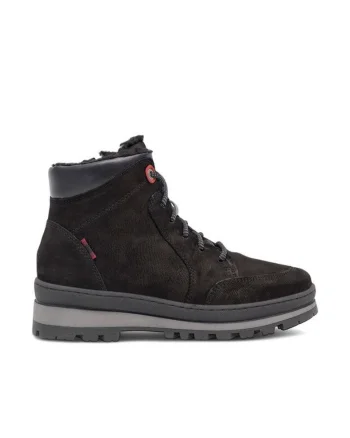 Ghete dama  RST-BONA-02, piele naturala, negru