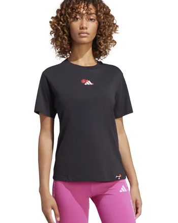 Tricou din bumbac cu decolteu rotund si detaliu logo, Negru