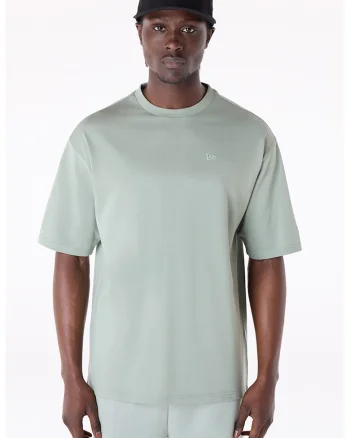 Tricou cu imprimeu logo pe spate, Verde pal