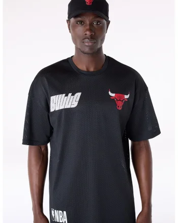 Tricou cu perforatii, Rosu/Alb/Negru