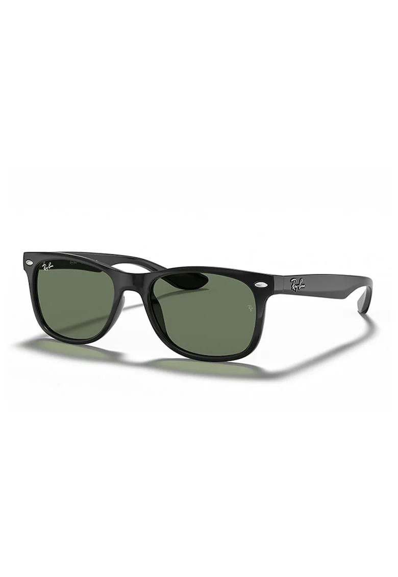 Ochelari de soare wayfarer cu logo discret, Negru metalizat
