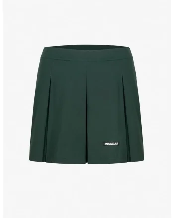 Fusta mini plisata Ivy, Verde padure