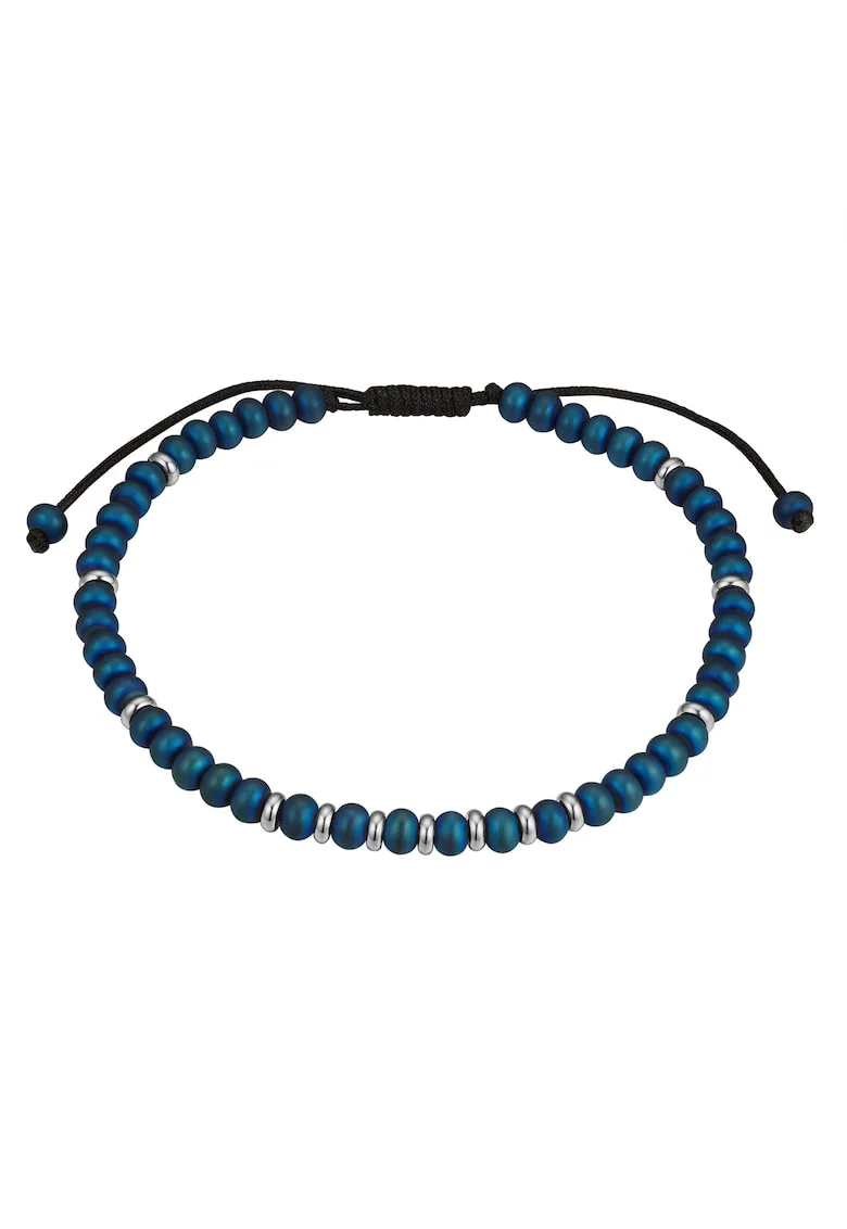 Bratara din material textil cu piatra de hematite, Albastru