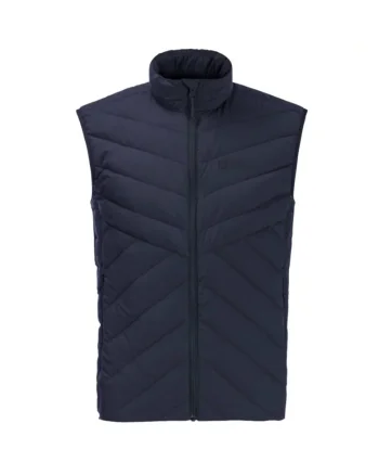 Vesta sport pentru barbati  poliester, cu puf, bleumarin