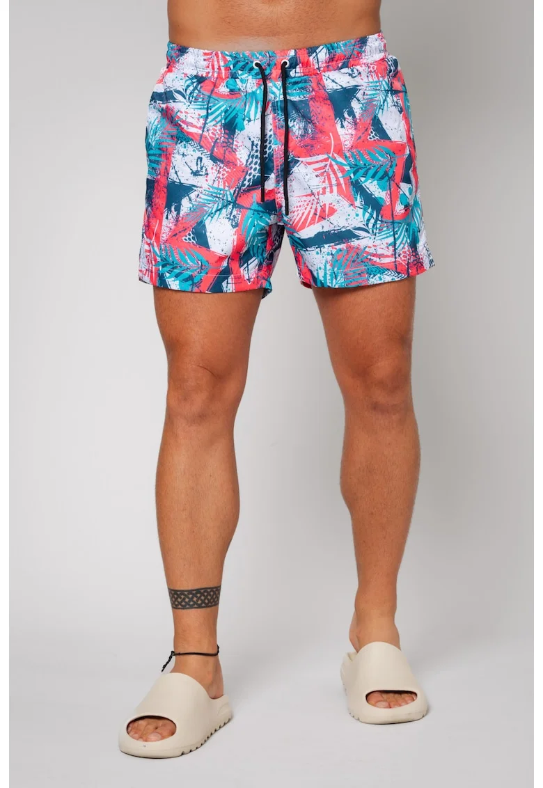 Pantaloni scurt de baie Leves Fuchsia/Blue 12827, Fucsia