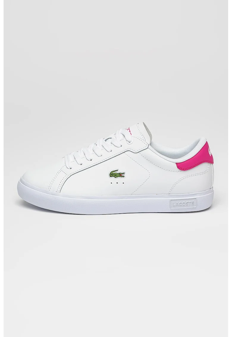 Pantofi sport din piele Powercourt, Roz fandango/Alb optic