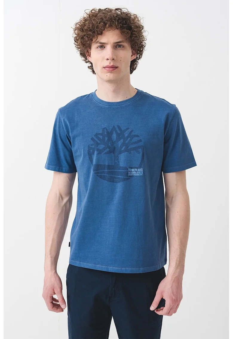 Tricou cu imprimeu logo Merrymack, Albastru inchis