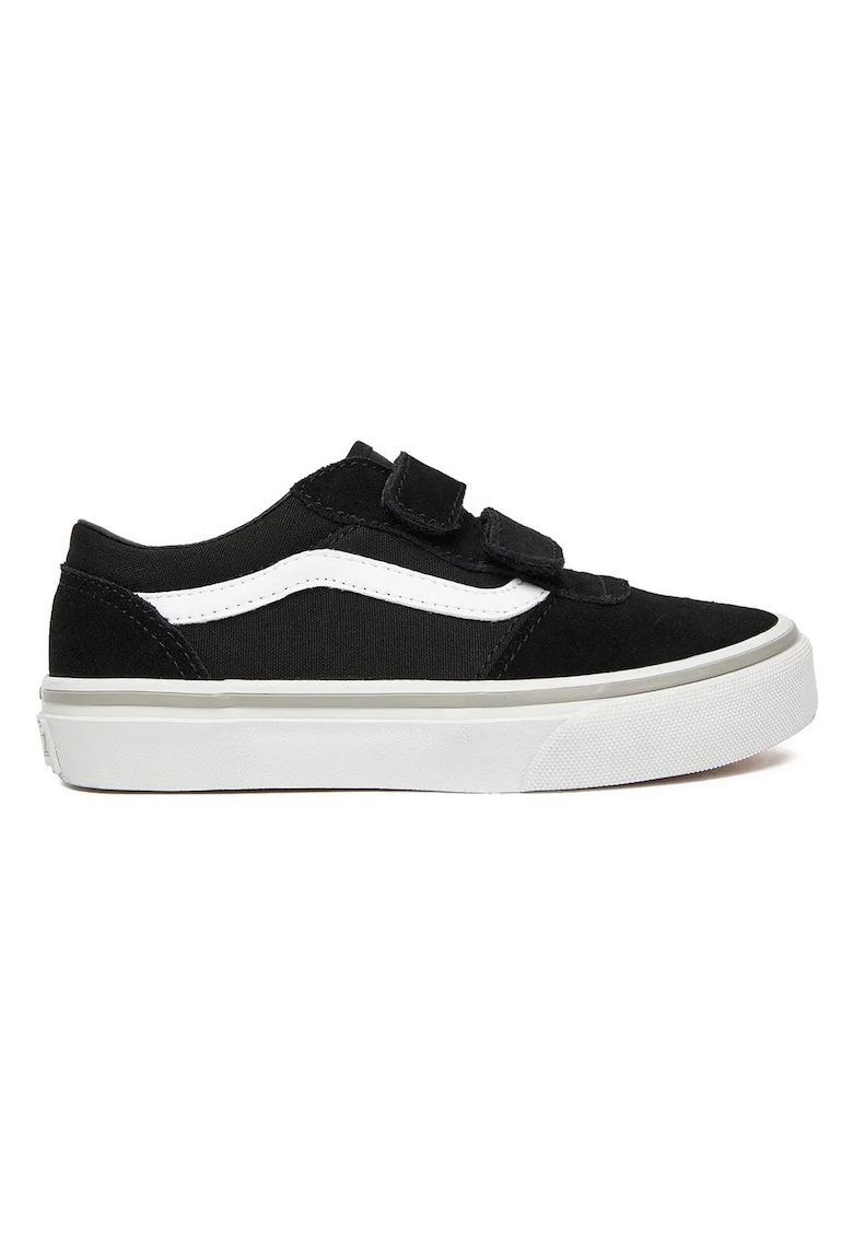 Pantofi sport copii,  piele naturala, negru, velcro