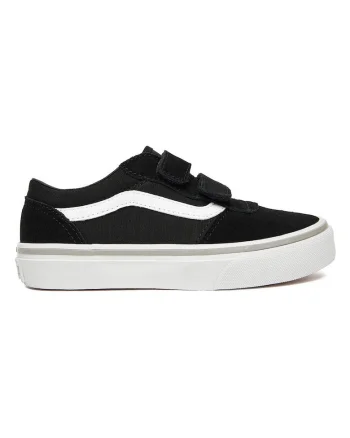 Pantofi sport copii,  piele naturala, negru, velcro