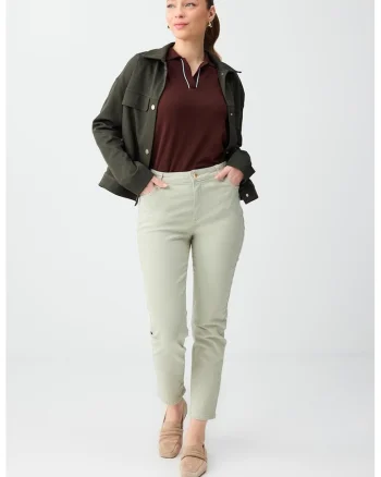 Blugi regular fit cu talie inalta