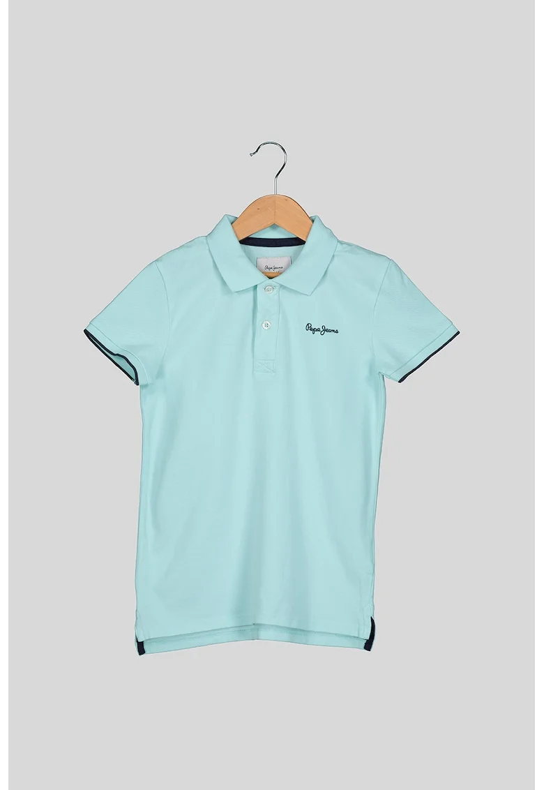 Tricou polo cu detaliu logo Thor, Verde menta