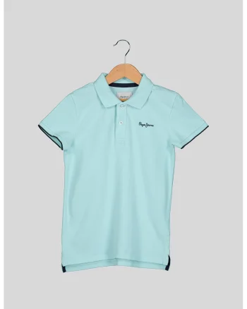 Tricou polo cu detaliu logo Thor, Verde menta
