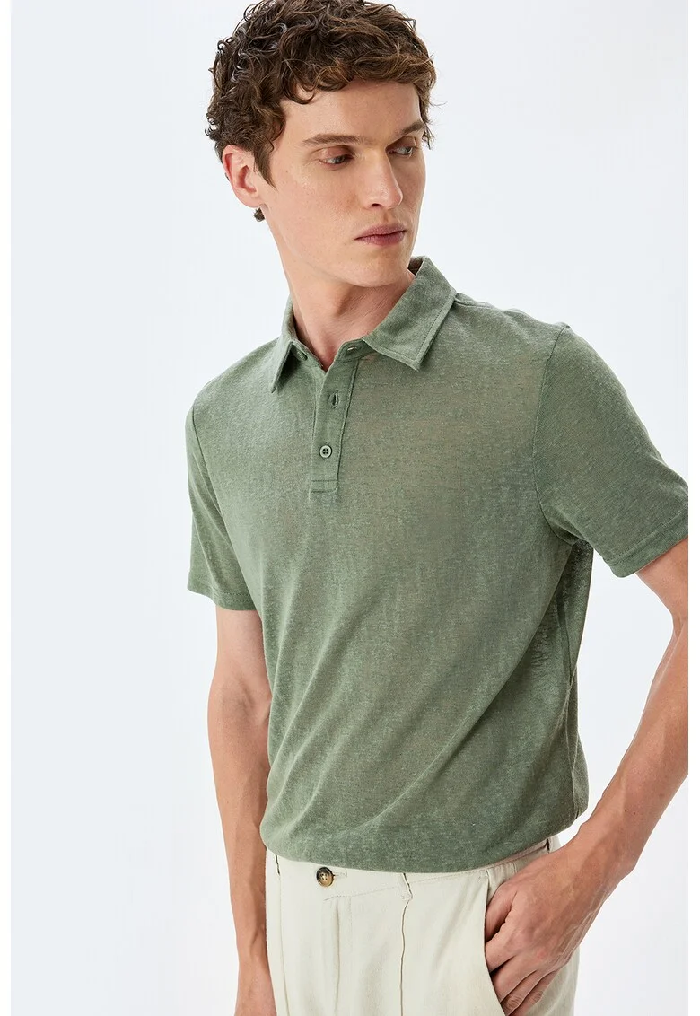 Tricou polo uni, Verde
