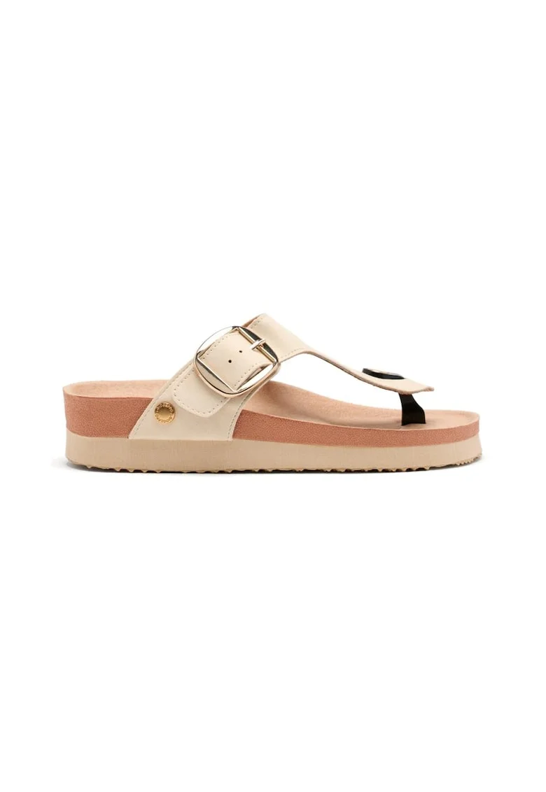 Sandale cu talpa wedge Weare, Alb murdar