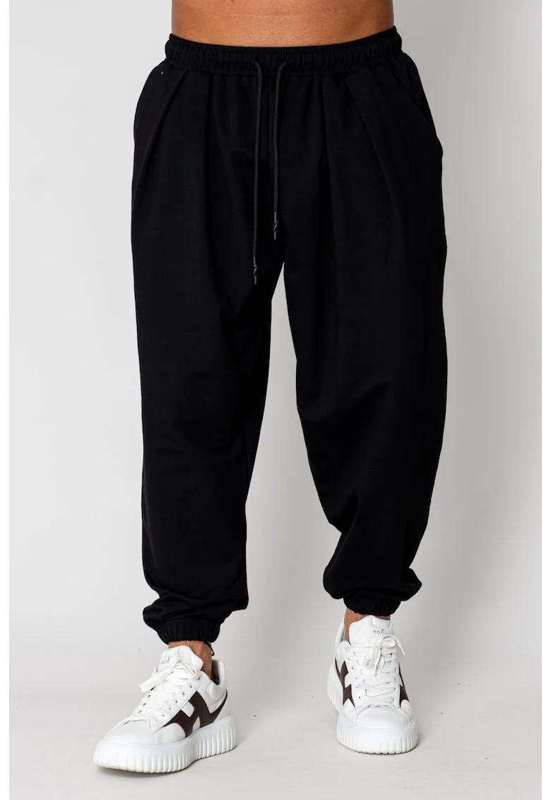 Pantaloni lung Baggy Black 15392, Negru