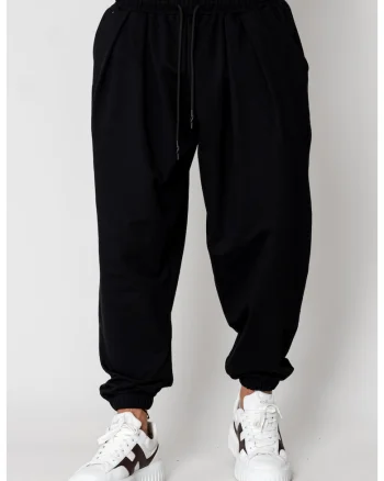 Pantaloni lung Baggy Black 15392, Negru