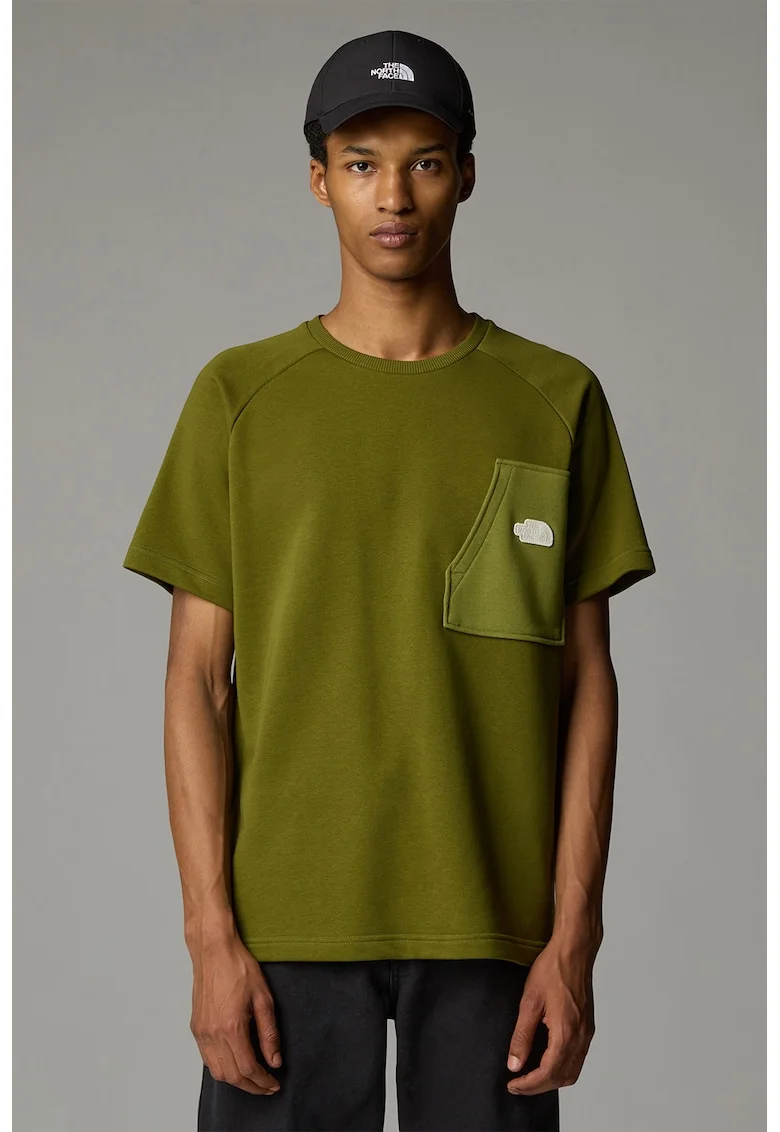 Tricou relaxed fit Terry, Verde masliniu