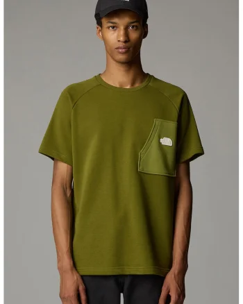 Tricou relaxed fit Terry, Verde masliniu