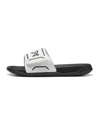 Papuci cu logo Royalcat Comfort 2, Alb/Negru