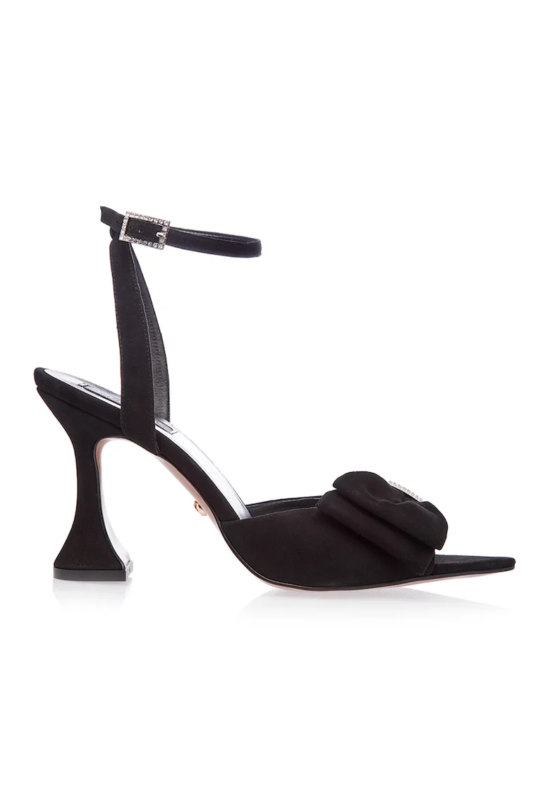 Sandale de piele Lotus, Negru