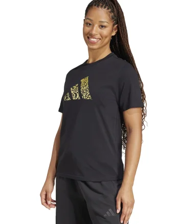 Tricou din bumbac cu imprimeu logo, Negru/Galben pai