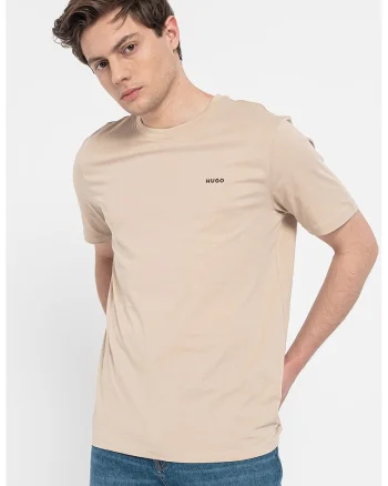 Tricou din bumbac Dero, Maro nisip