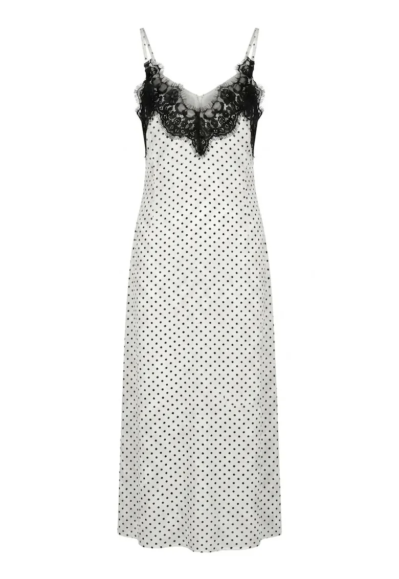 Rochie Maxi  eleganta, buline, alb prafuit