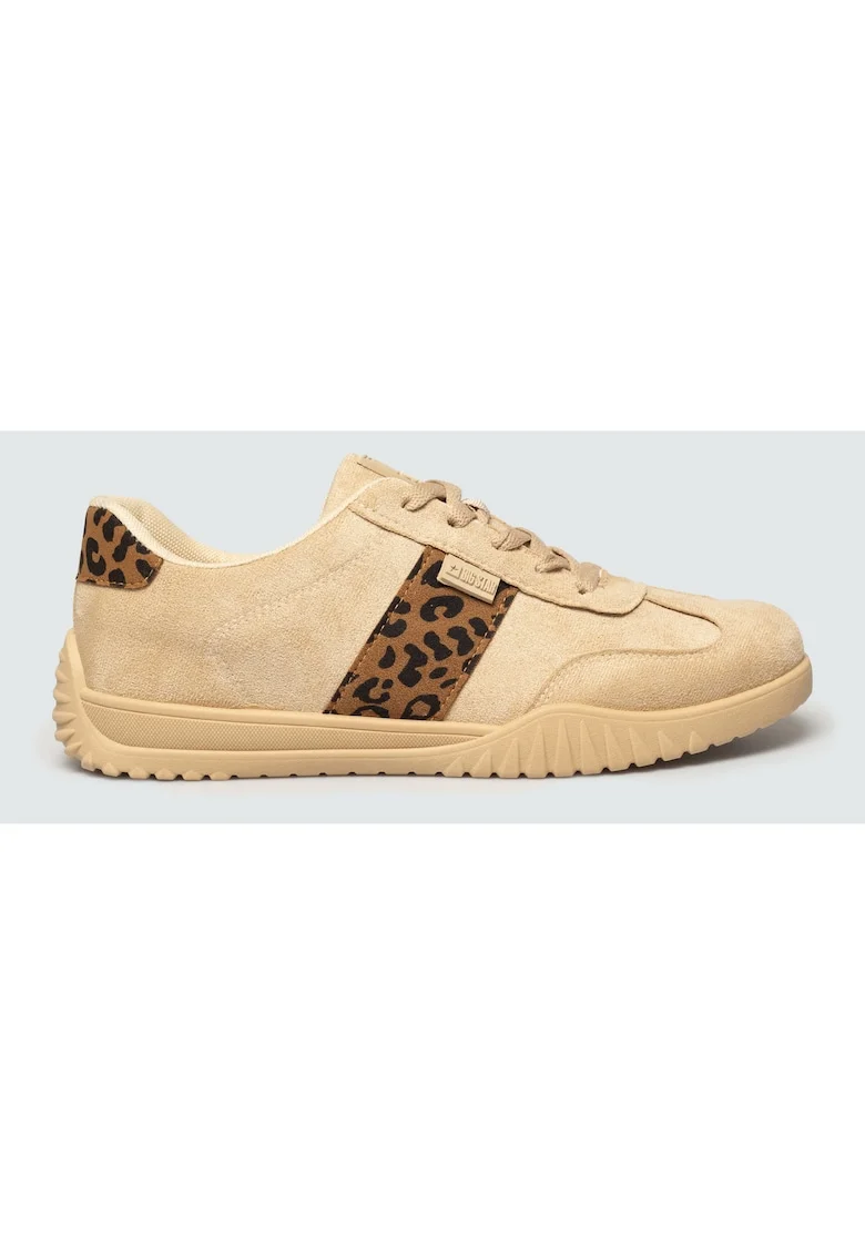Pantofis sport cu detaliu animal print,