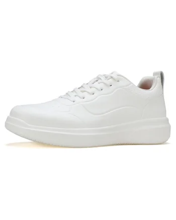 Pantofi sport din piele ecologica, Alb
