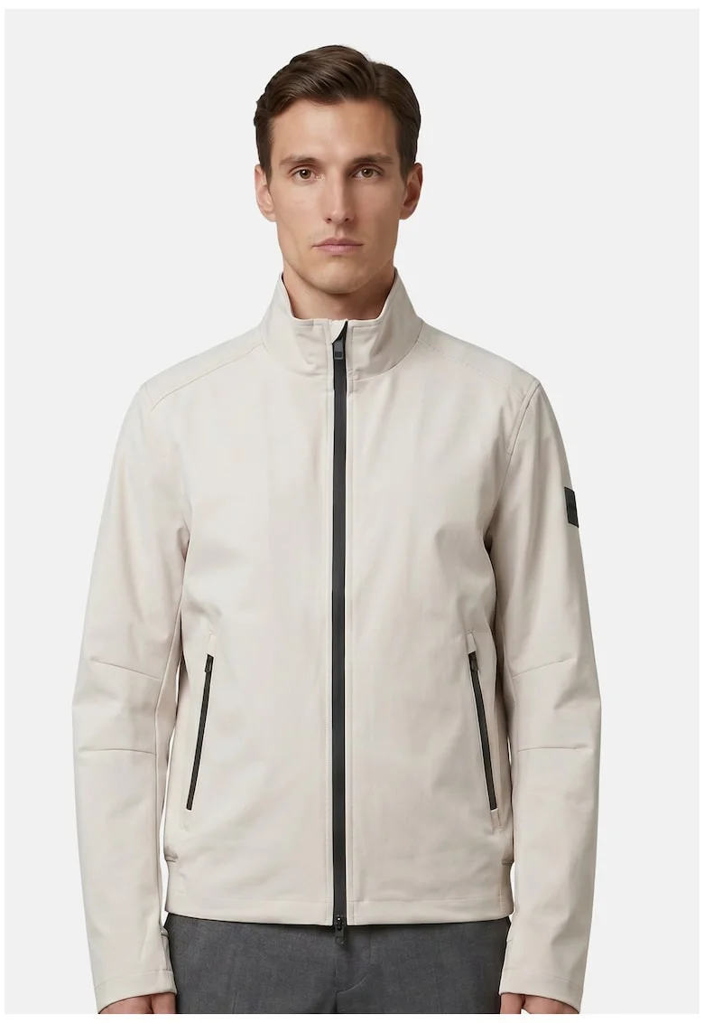 Jacheta Softshell cu buzunare cu fermoar, Bej deschis