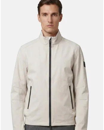 Jacheta Softshell cu buzunare cu fermoar, Bej