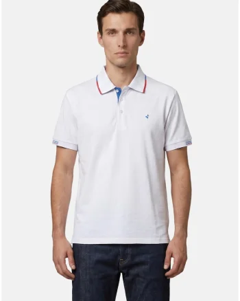 Tricou polo cu croiala regular-fit, Alb