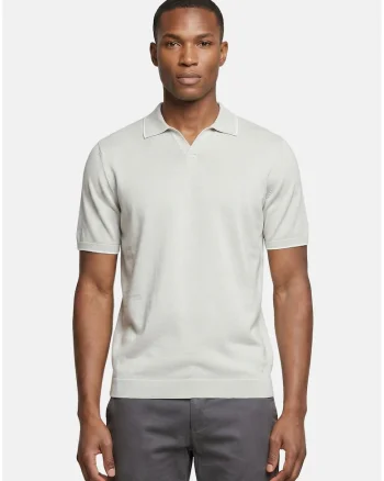 Tricou polo cu croiala regular-fit, Gri deschis