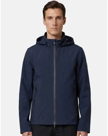 Jacheta Softshell cu buzunare cu fermoar, Albastru oceanic