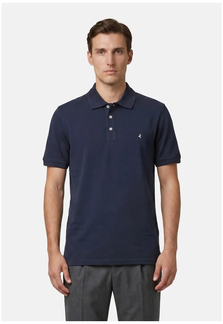 Tricou polo cu croiala slim-fit, Bleumarin