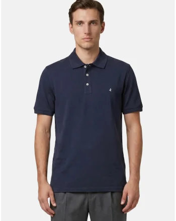 Tricou polo cu croiala slim-fit, Bleumarin