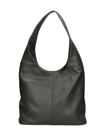 Geanta hobo de piele Aria, Verde padure