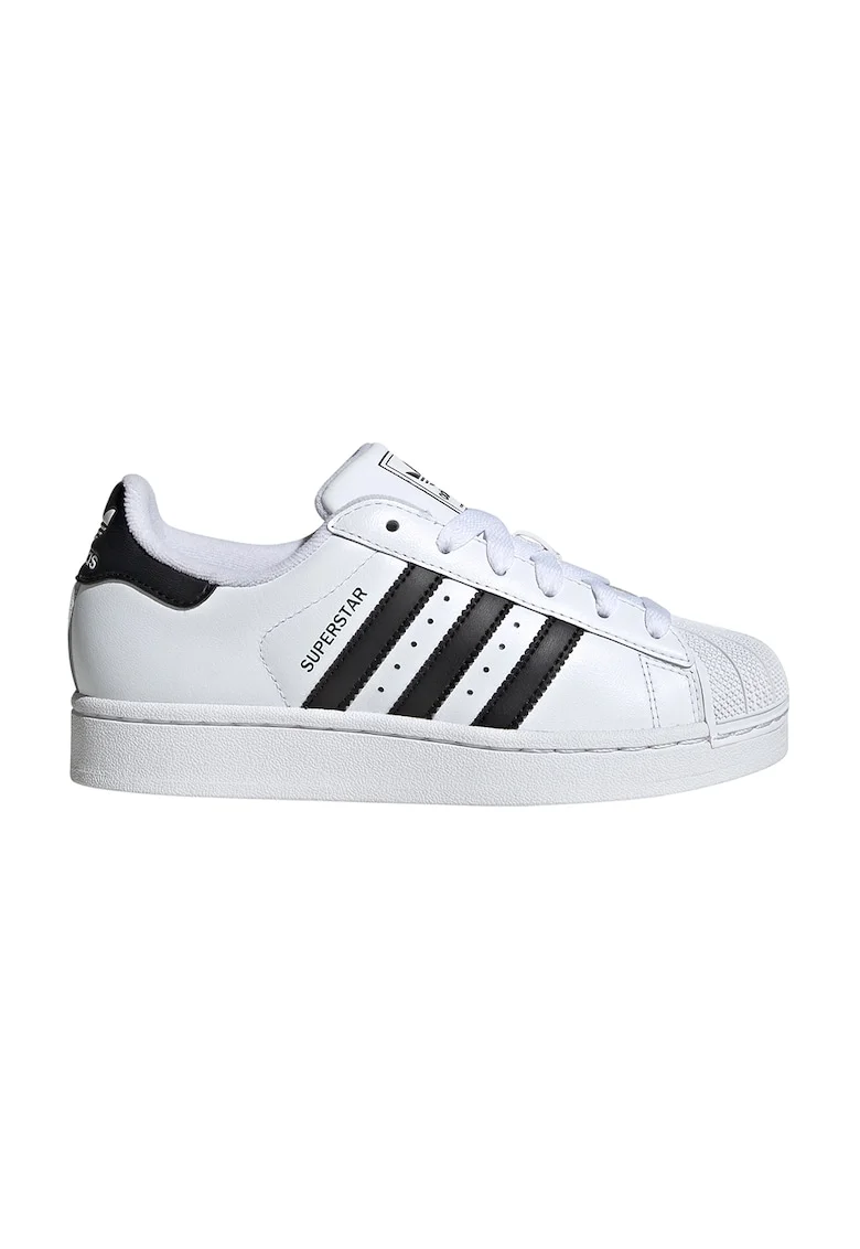 Pantofi sport low-cut Superstar II din piele si piele ecologica, Alb