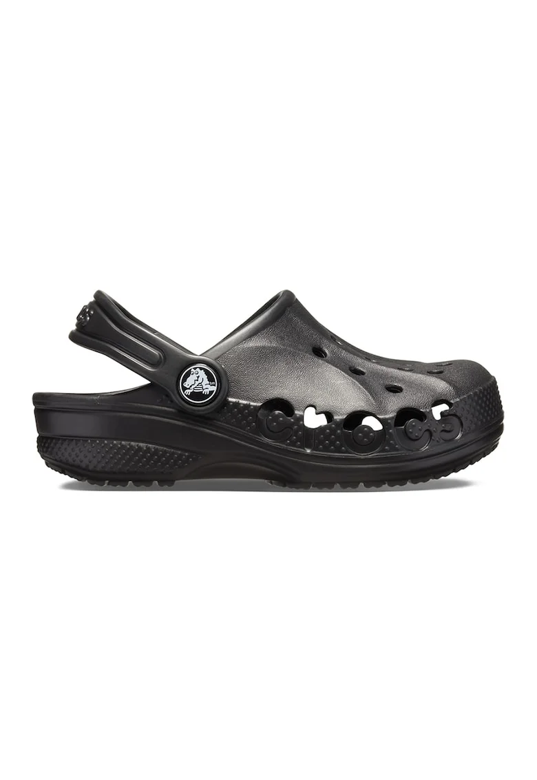 Saboti slingback cu perforatii, Negru