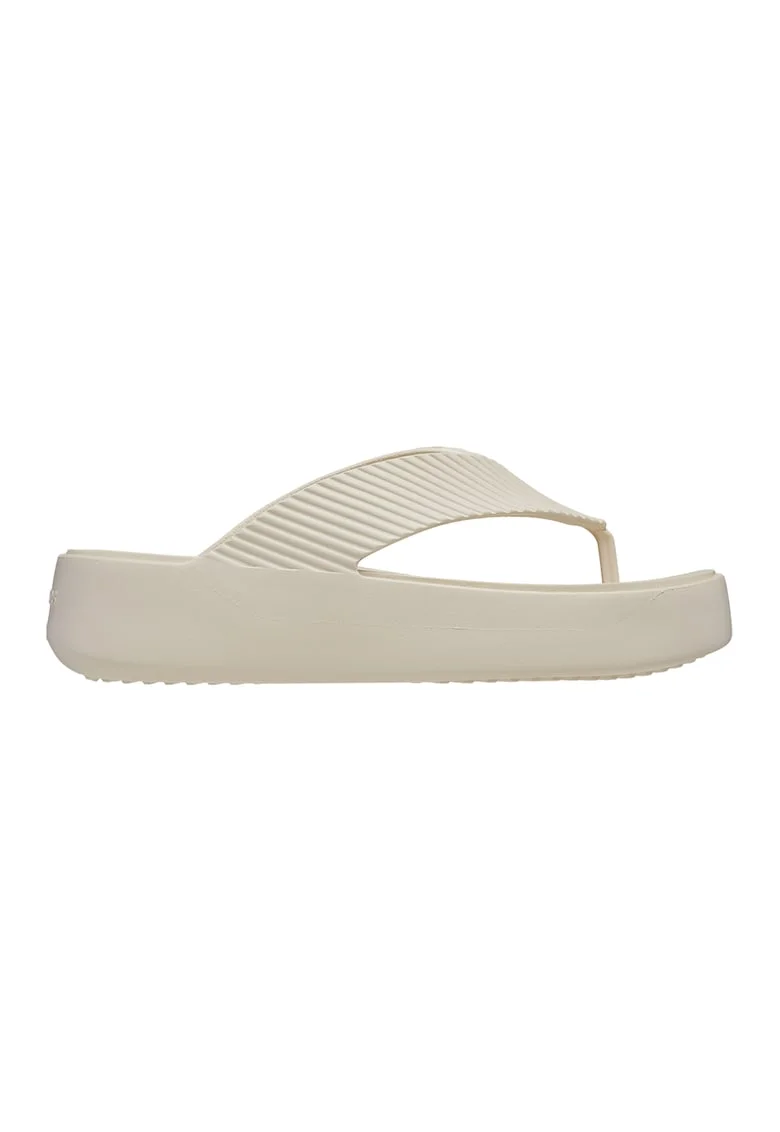 Papuci flip-flop cu striatii, Alb murdar